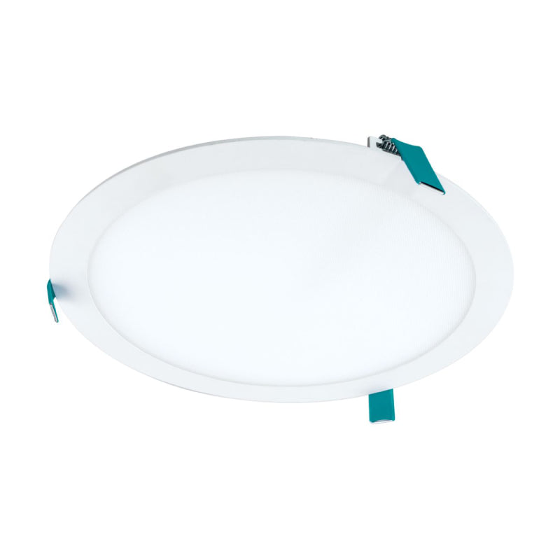 Foco empotrable LED Halo HLB de 12" delgado sin carcasa con lente, controlador remoto y caja de conexiones