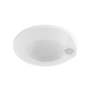 Halo HLCEMS 4" Surface Mount LED Disk Light with Integrated Motion Sensor, 5CCT Selectable, 1075 Lumens, 120V, Matte White, California Version