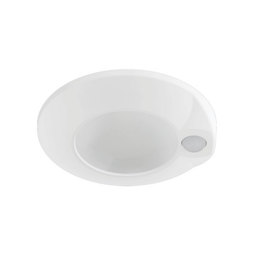 Halo HLCEMS 4" Surface Mount LED Disk Light with Integrated Motion Sensor, 5CCT Selectable, 1075 Lumens, 120V, Matte White, California Version