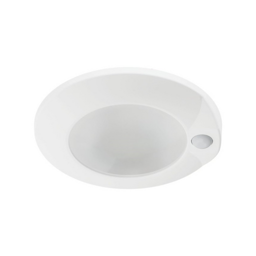 Halo HLCEMS 6" Surface Mount LED Disk Light with Integrated Motion Sensor, 5CCT Selectable, 1305 Lumens, 120V, Matte White, California Version