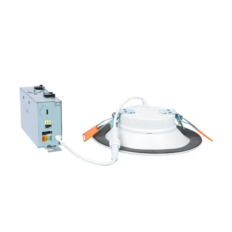 Halo RL606 6" Canless Recessed Downlight, 600 Lumens CCT Selectable, D2W, Dimmable 120V, Matt White
