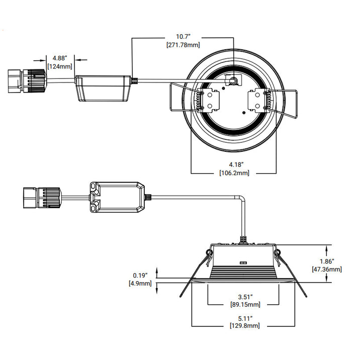 Halo RLQL4069SE010DM-8PK 4" QuickLink Low Voltage 0-10V Canless Downlights, 8-Pack Kit (Including Driver)