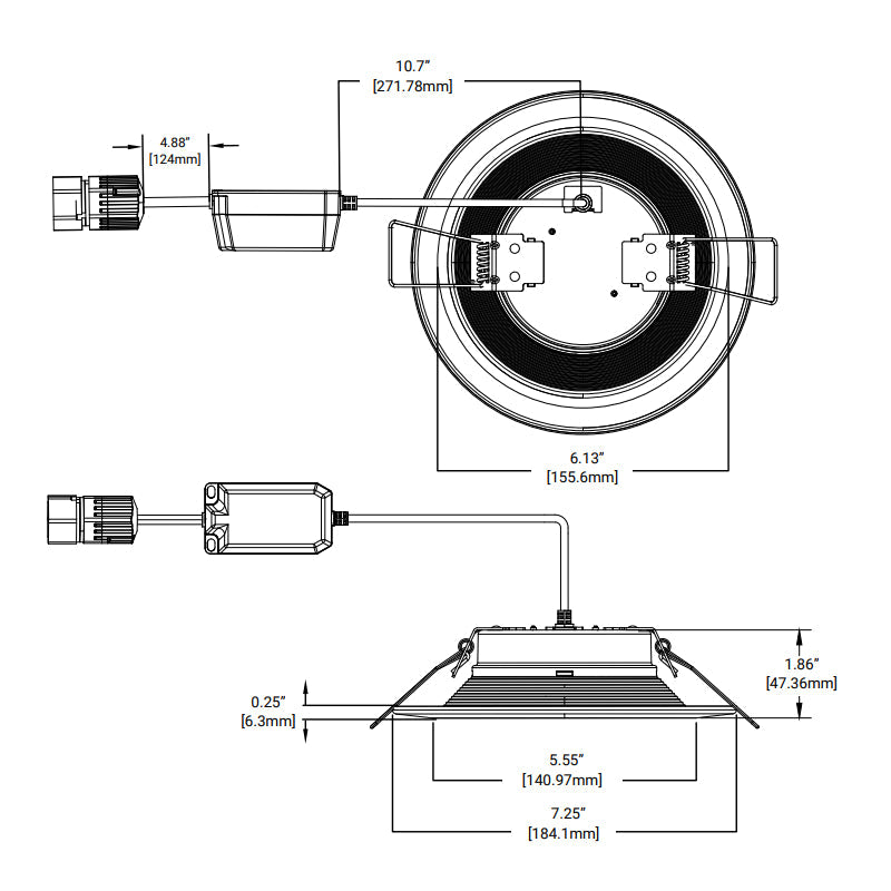 Halo  RLQL6069SE010DM-8PK 6" QuickLink Low Voltage 0-10V Canless Downlights, 8-Pack, Kit Including Driver