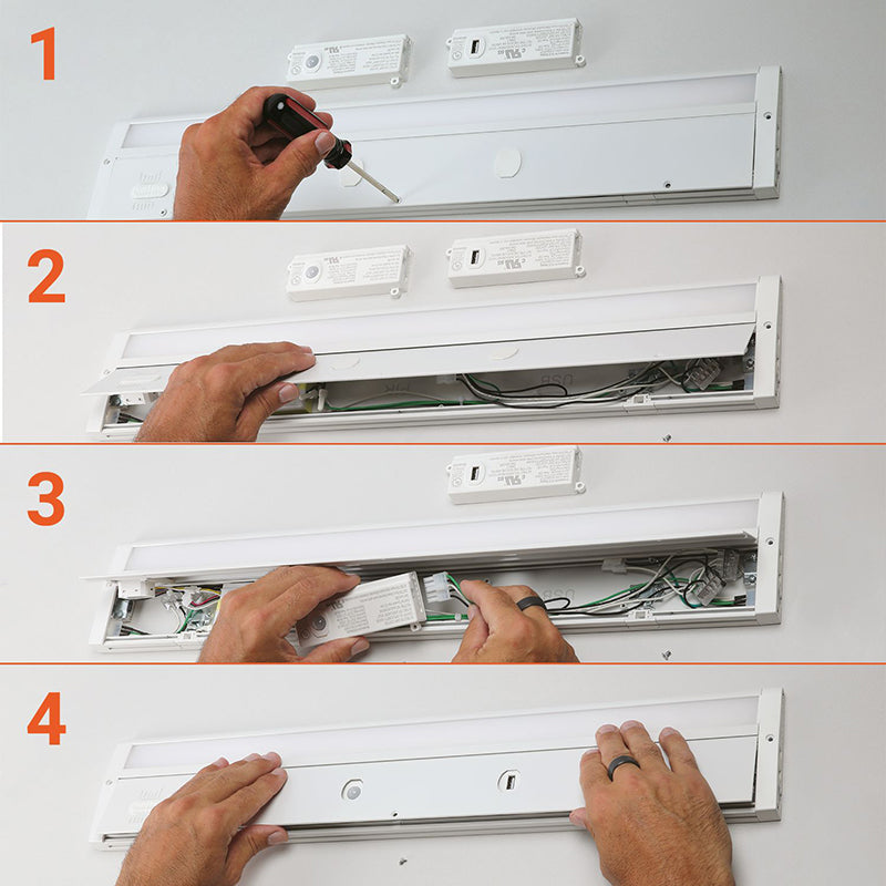 Halo HU30M 18" Modular High Performance LED Under Cabinet, 5CCT Selectable with Dim2Warm, 120-277V