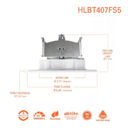 Halo HLBT 4" Slim LED Trim, 5CCT Selectable