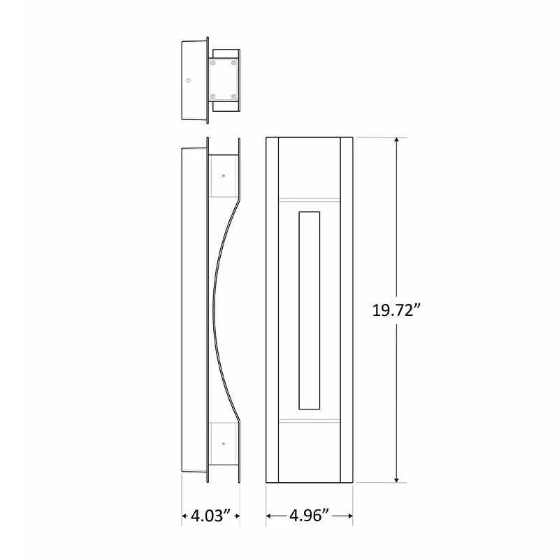 Westgate CRE-MP-04 Crest 5W/10W/15W/20W 20", CCT Selectable,LED Wall Sconce, Up 1800 Lm, Dimmable, 120-277V