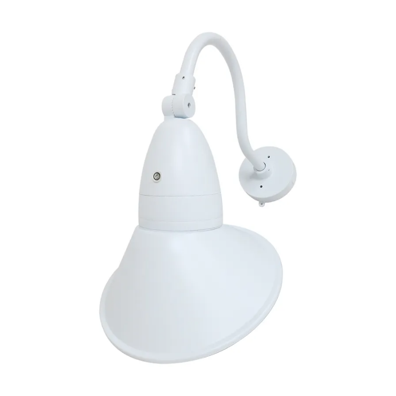 Westgate GNBA 18W/26W/35W LED Angled Gooseneck Barn Light with Photocell, 3CCT Selectable, 120-277V - White