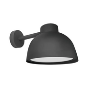 Westgate WLF 24W/32W/40W LED Dome Light with Flat Lens, 3CCT Selectable, 120V, Horizontal Arm - Black