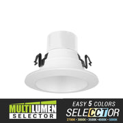 Elite REL437 4" 11W/13W Economy LED Retrofit Module, 5CCT Selectable, 700/1100 Lumens, 120V/120-277V