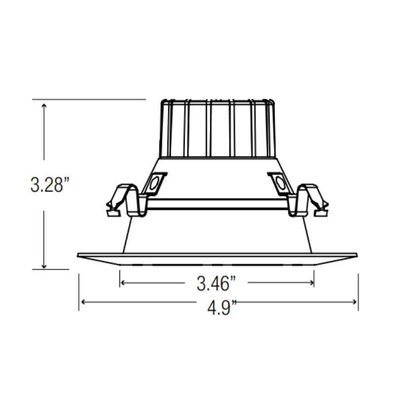 Elite REL437 4" 11W/13W Economy LED Retrofit Module, 5CCT Selectable, 700/1100 Lumens, 120V/120-277V