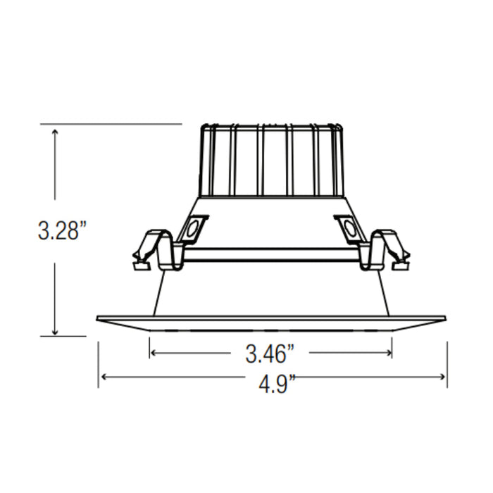 Elite REL437 4" 11W/13W Economy LED Retrofit Module, 5CCT Selectable, 700/1100 Lumens, 120V/120-277V