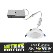 Elite RPL428 4" Round Smooth Reflector LED Downlight, Lumens & 5CCT Selectable