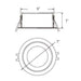 Elite RPL664-ML-CCT 6" Round Adjustable LED Downlight, 5CCT & Lumen Selectable