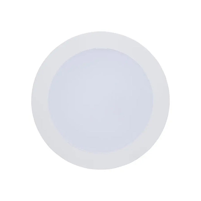 Satco S11896 6" Round 9W/11W/13W LED Flat Wafer Downlight Retrofit, 5CCT Selectable, Matte White Finish