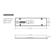Lithonia Contractor Select CPANL 1x4 38W LED Surface Mount Flat Panel with Bracket, 3CCT Selectable, 120V, 4000 Lumens