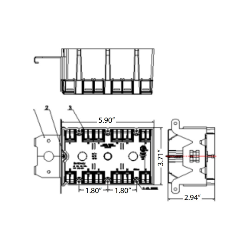 Energetic EPB-3G49 49 cu Three-Gang Adjustable-Depth Electrical Deep Switch and Outlet Box