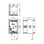 Energetic EPB-1G21C 21 cu Single-Gang Horizontal Adjustable-Depth Electrical Deep Switch and Outlet Box
