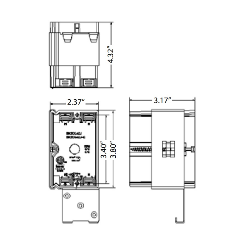 Energetic EPB-1G21C 21 cu Single-Gang Horizontal Adjustable-Depth Electrical Deep Switch and Outlet Box