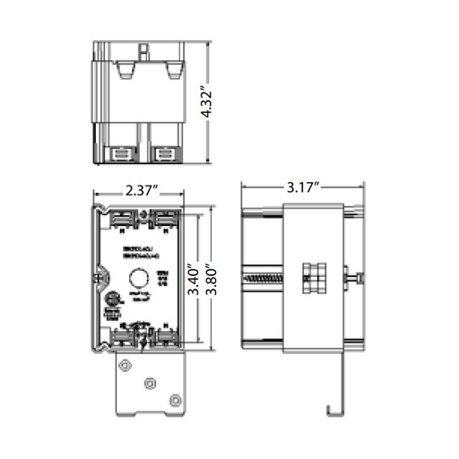 Energetic EPB-1G21C 21 cu Single-Gang Horizontal Adjustable-Depth Electrical Deep Switch and Outlet Box