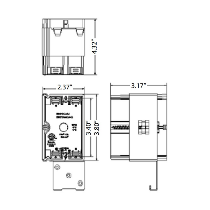 Energetic EPB-1G21C 21 cu Single-Gang Horizontal Adjustable-Depth Electrical Deep Switch and Outlet Box