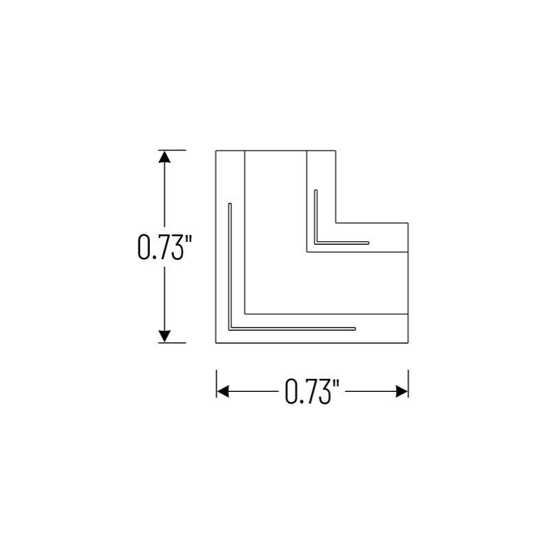 Nora NATLCB L Connector for COB Tape Light