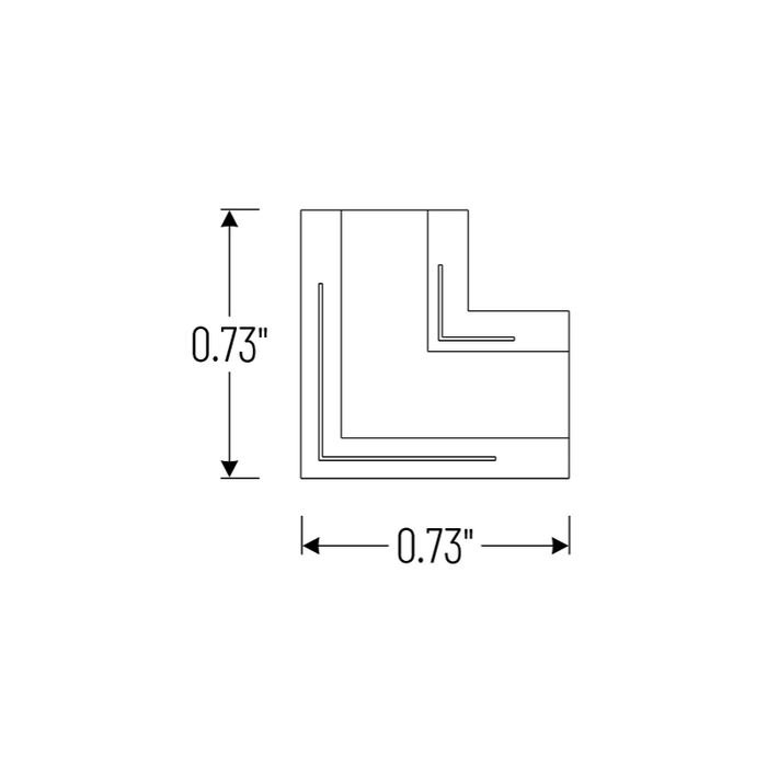 Nora NATLCB L Connector for COB Tape Light