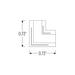 Nora NATLCB L Connector for COB Tape Light