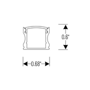 Nora NATL2-C26A 4-ft Deep Channel for Tape Light