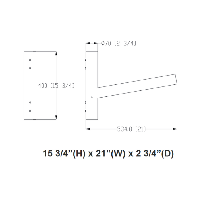 Westgate SOLA-SPLT-PM Pole Mounting Arm for Split Solar Lights