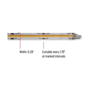 Nora NUTP15-COB24CV16-930 16.4-ft 24V 2.4W/ft. Seamless Standard Output COB LED Tape Light Roll, 3000K