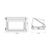 Energetic E4WPA 45W/65W/75W LED Wall Pack, CCT Selectable, 120-277V, Bronze Finish