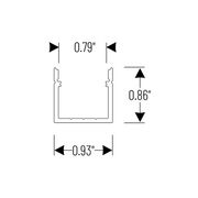 Nora NATL-CIP26 4-ft Deep Channel for 120V Tape Light
