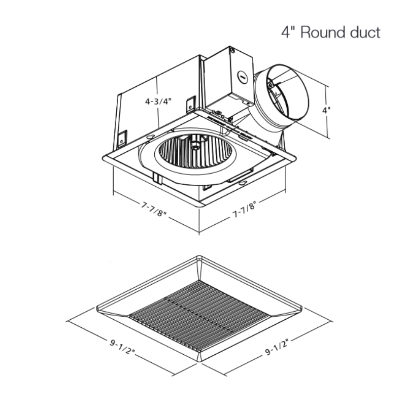 Panasonic FV-0709VB1 EcoVent 70/90 CFM Ventilation Fan