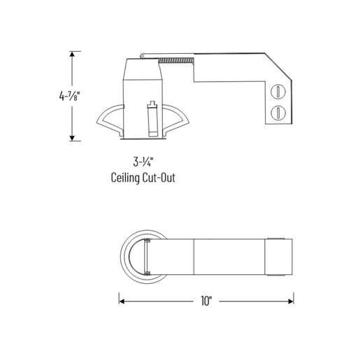 Nora NHRIOIC-28 2" Iolite Dedicated IC Air-Tight Remodel Housing, 1000 Lumens, 120-277V