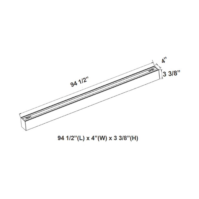 Westgate SCX4 8-ft 80W LED Linear Light, CCT Selectable