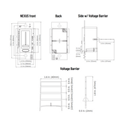 Nora NATL-SWEX60/24A NEXUS 24V 60W Dimmer+Driver Switch