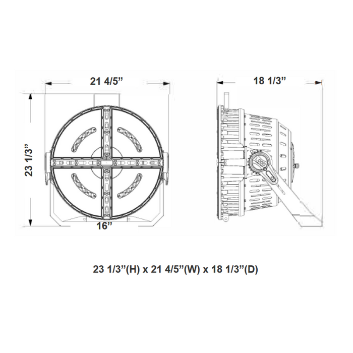 Foco LED para estadios Westgate SFX-G9 de 800 W