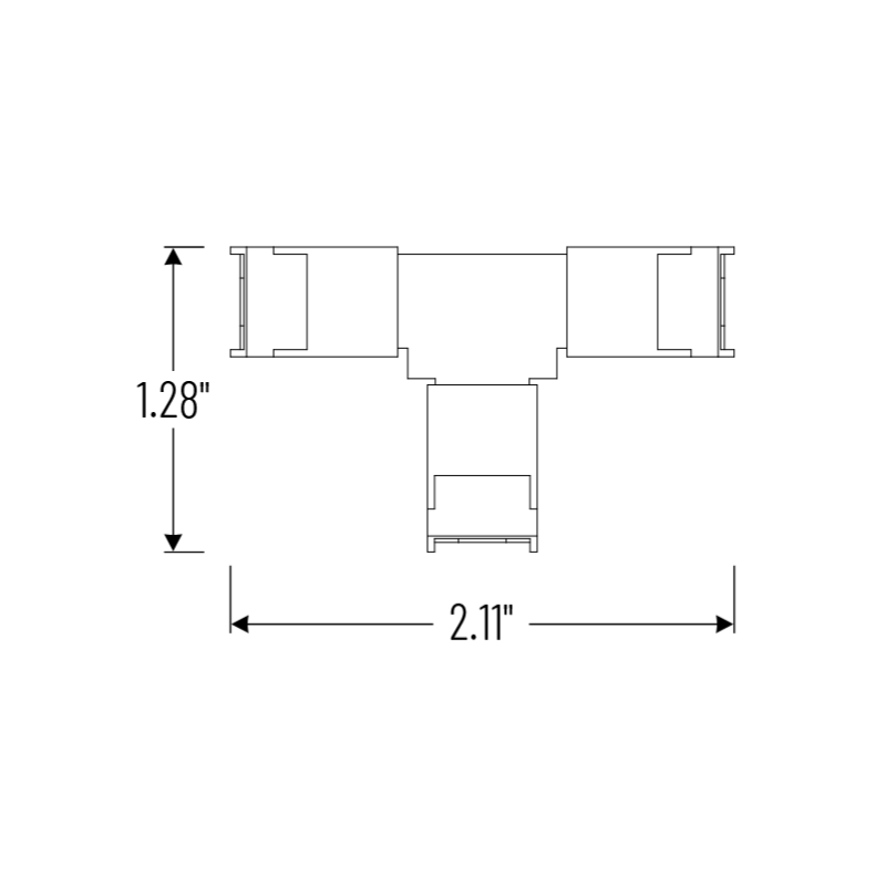 Nora NATLCB T Connector for COB LED Tape Light