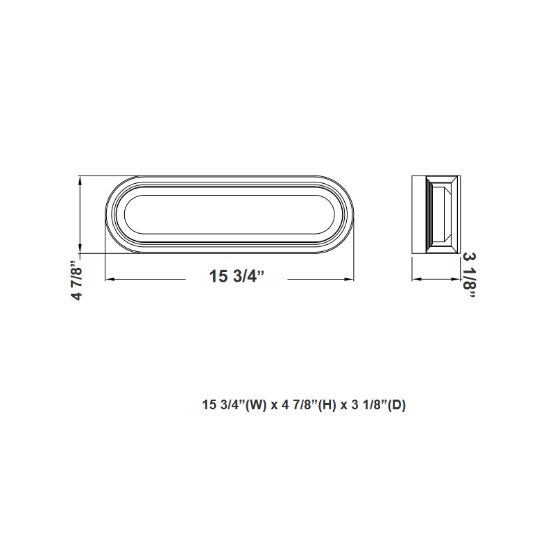 Westgate LRS-S1 20W 16" Tall LED Outdoor Wall Sconce CCT Selectable 120V