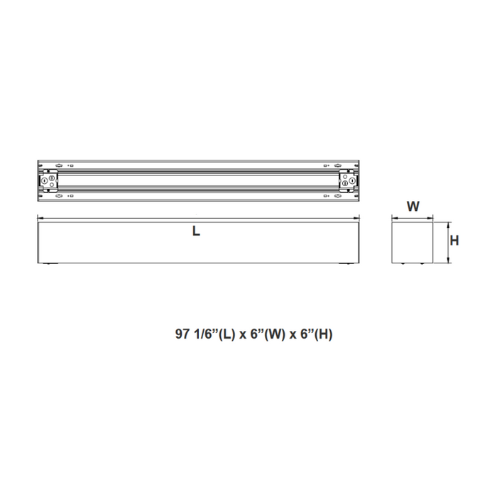 Westgate SCX6 8-ft 80W/100W/120W LED Linear Light, CCT Selectable