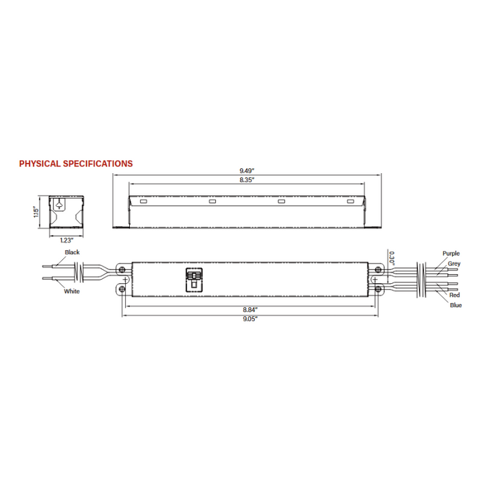 Keystone KTLD-45-UV-PS1100 45W Power Select Constant Current LED Driver