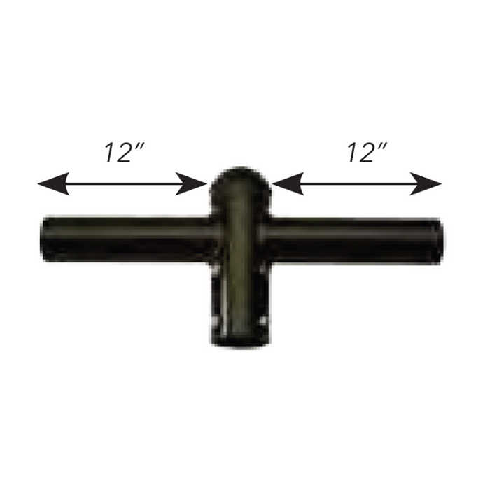 Adaptador de espiga de poste redondo Westgate PTA-2180 para 2 luminarias