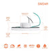 Halo SMD4 4" LED Round Surface Mount Downlight, 5CCT Selectable, 120V