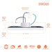 Halo SMD6 6" LED Square Surface Mount Downlight, 5CCT Selectable, 120V