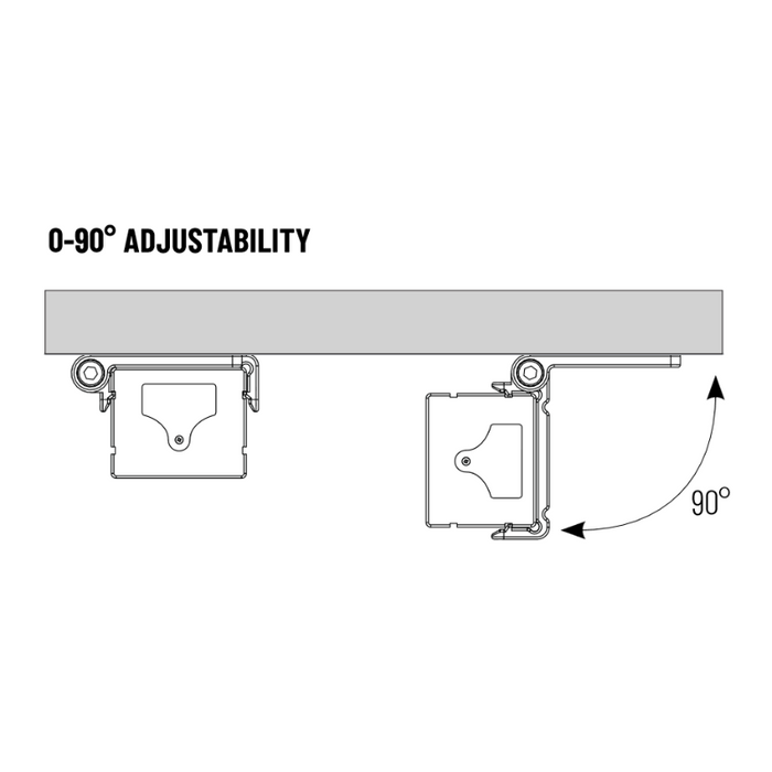 Nora NUDTW-9812 Bravo FROST Tunable White 12" 10W LED Linear Light, CCT Selectable