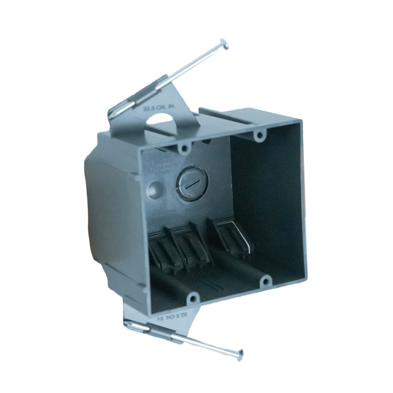 Caja de salida de dos módulos Energetic EPB-2G32 de 32 pies cúbicos con 6 abrazaderas integradas