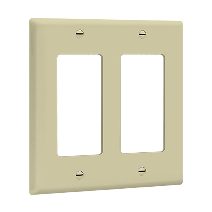 Enerlites 8832 2-Gang Decorator/GFCI Wall Plate