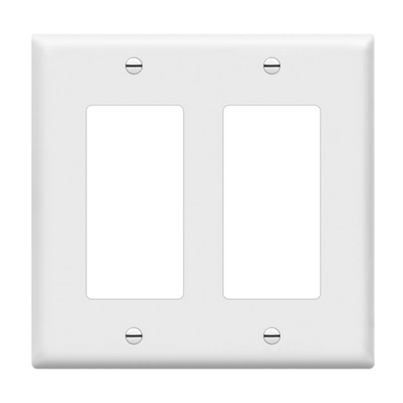 Enerlites 8832 2-Gang Decorator/GFCI Wall Plate
