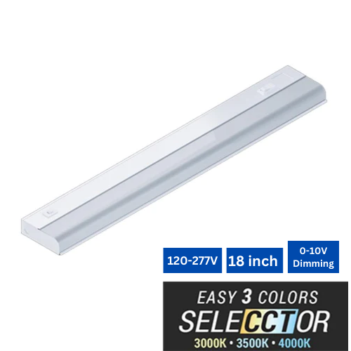 Elite EU-LED-18-CCT 18" LED Cabinet Polycarbonate Lens with UV Radiation Protection 0-10 Dimming, Multi-CCT, 120-277V