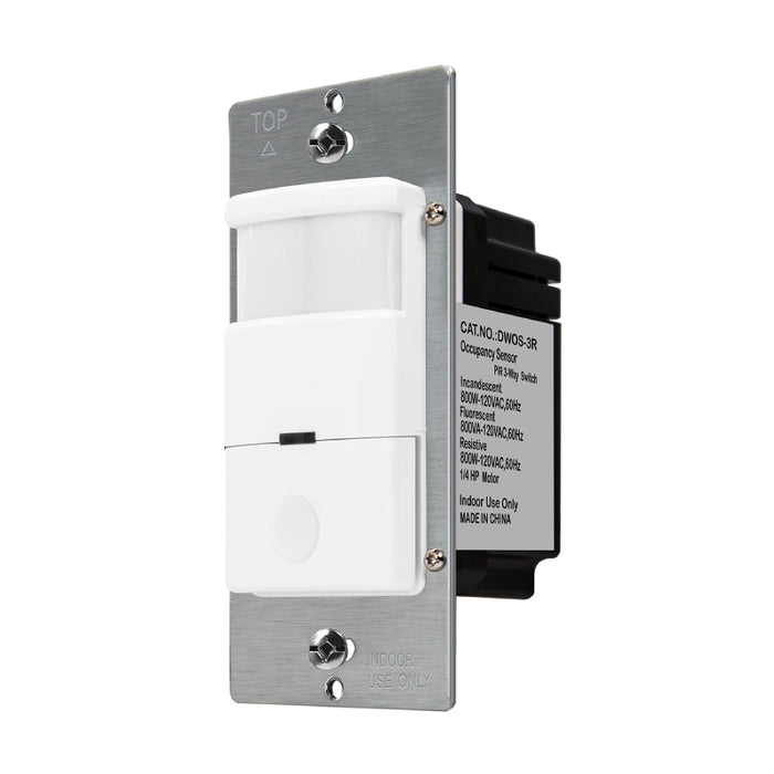 Enerlites DWOS-3R 180° PIR Occupancy/Vacancy Motion Sensor Wall Switch